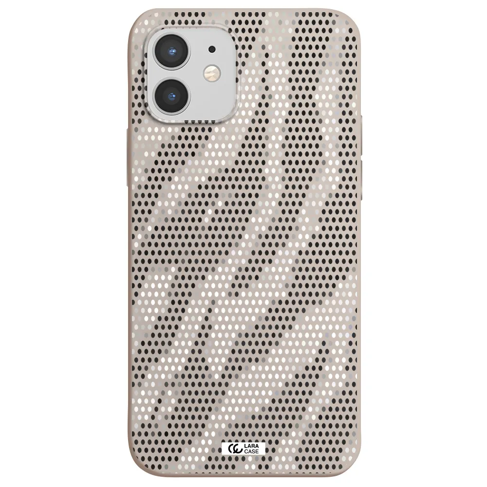 Zebra Dots Apple iPhone 12 mini Silicone Stone Case