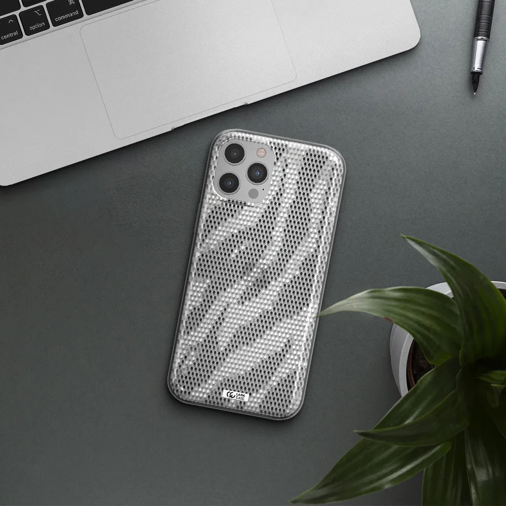 Zebra Dots Apple iPhone 12 pro Clear TPU Case