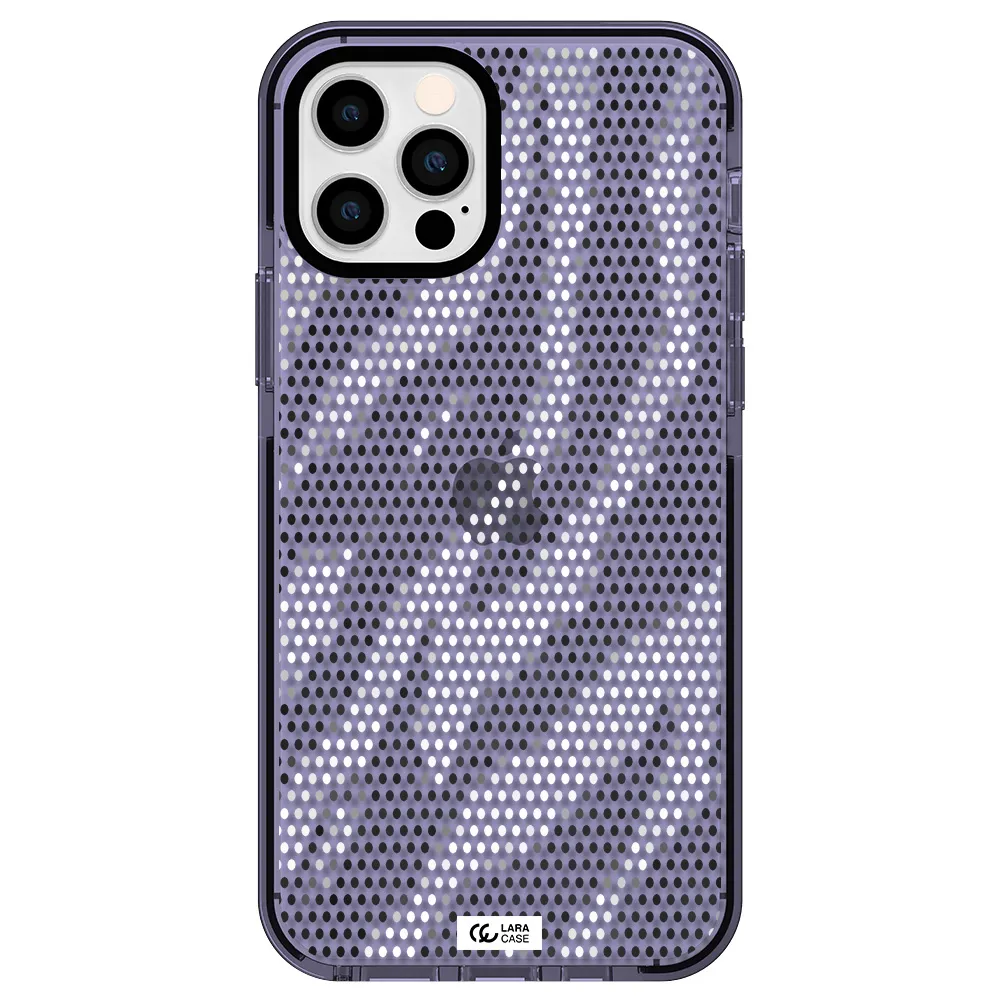 Zebra Dots Apple iPhone 12 pro impact Lilac Case