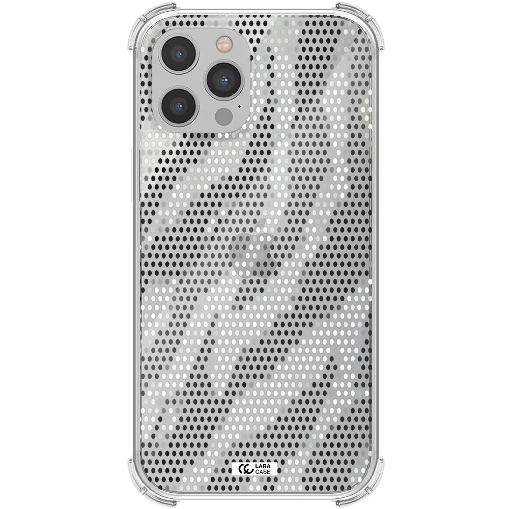 Zebra Dots Apple iPhone 12 pro max Clear PC Case