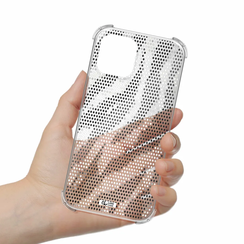 Zebra Dots Apple iPhone 12 pro max Clear PC Case