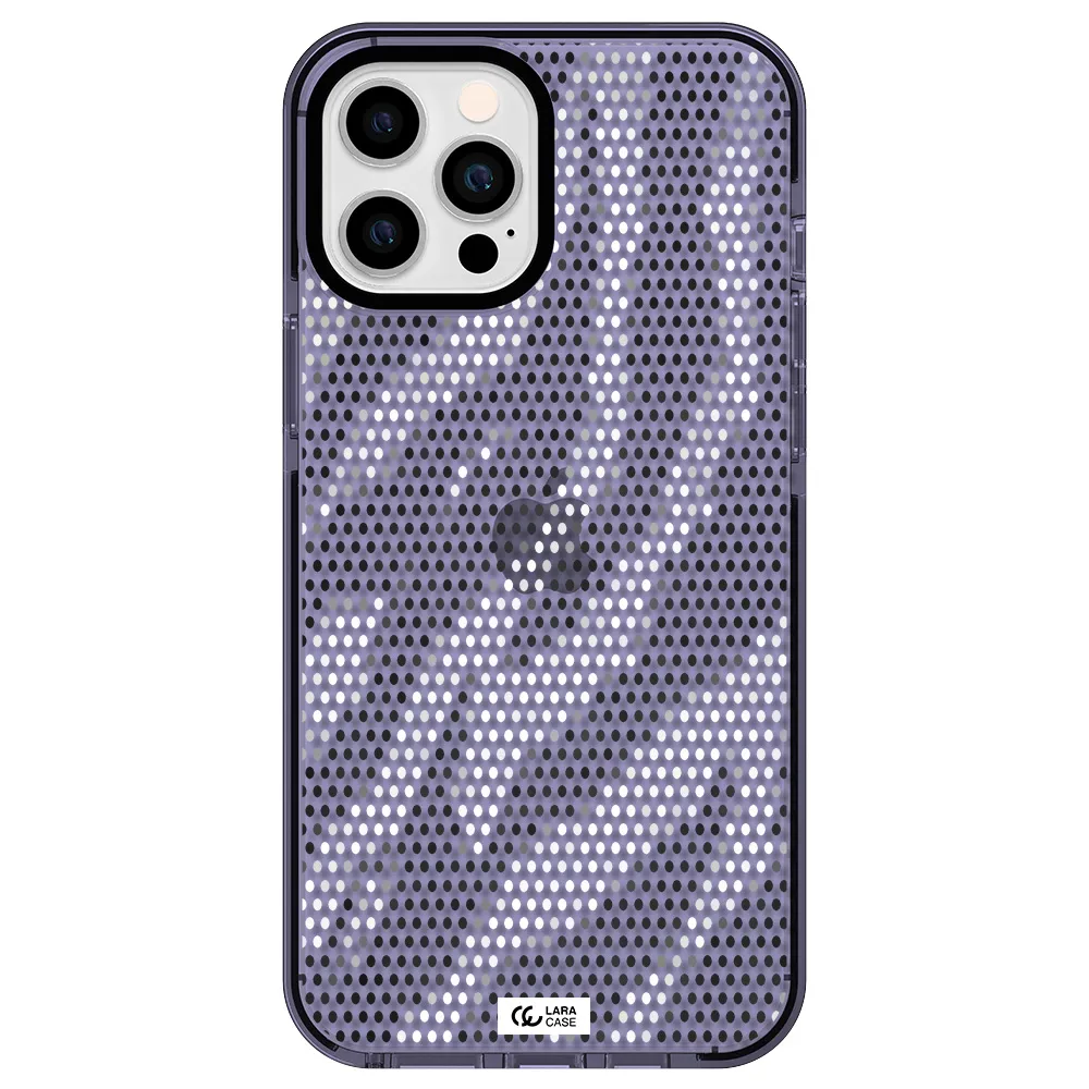 Zebra Dots Apple iPhone 12 pro max impact Lilac Case