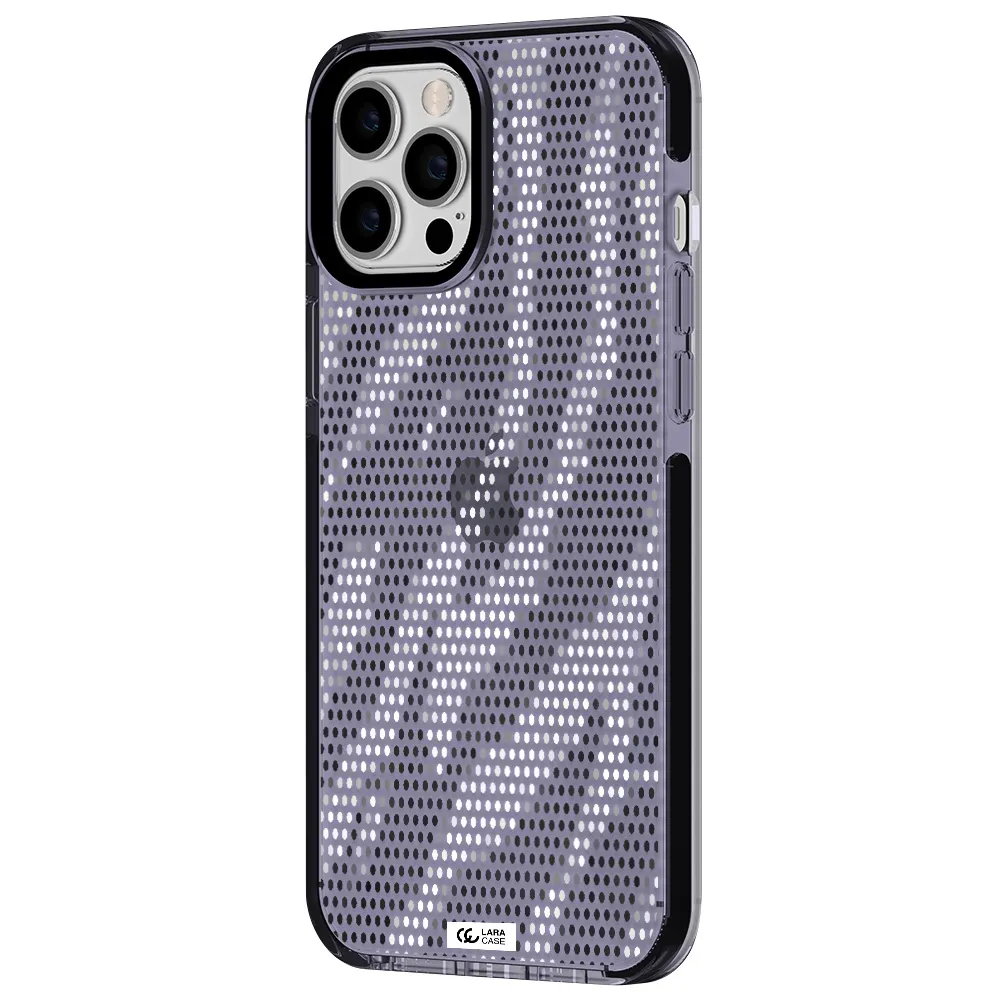 Zebra Dots Apple iPhone 12 pro max impact Lilac Case
