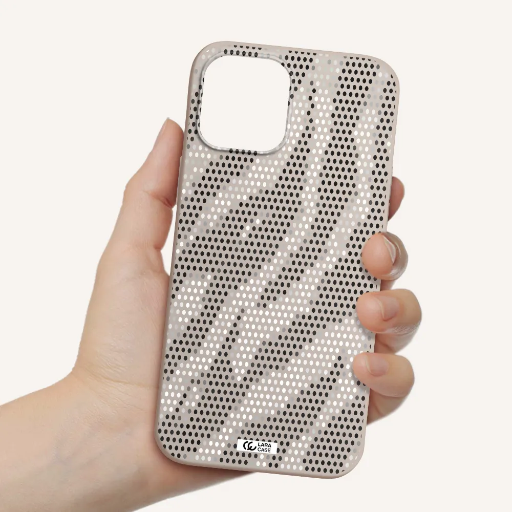 Zebra Dots Apple iPhone 12 pro Silicone Stone Case