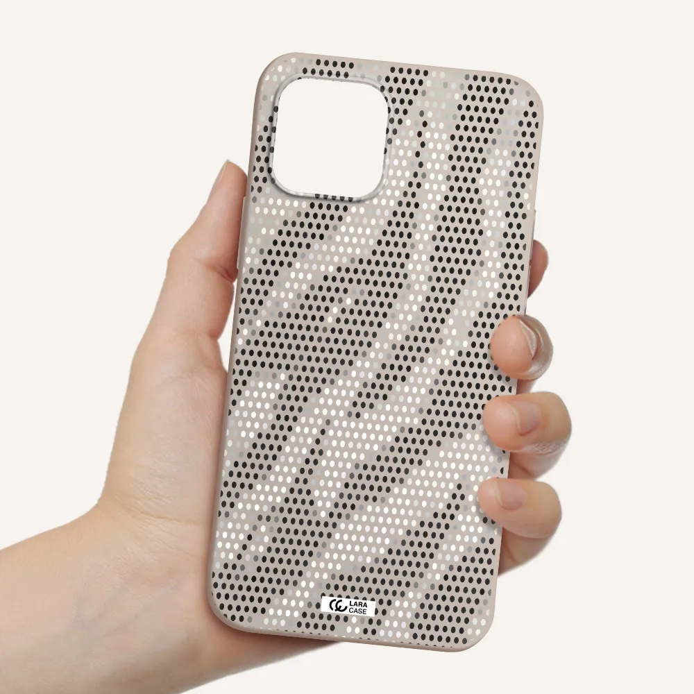 Zebra Dots Apple iPhone 12 Silicone Stone Case