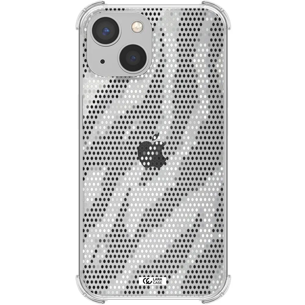 Zebra Dots Apple iPhone 13 Clear PC Case
