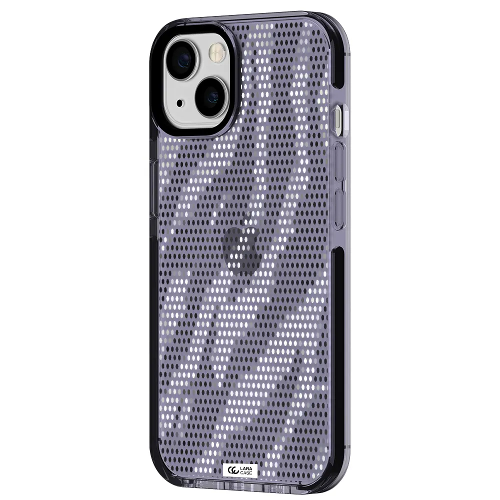 Zebra Dots Apple iPhone 13 impact Lilac Case