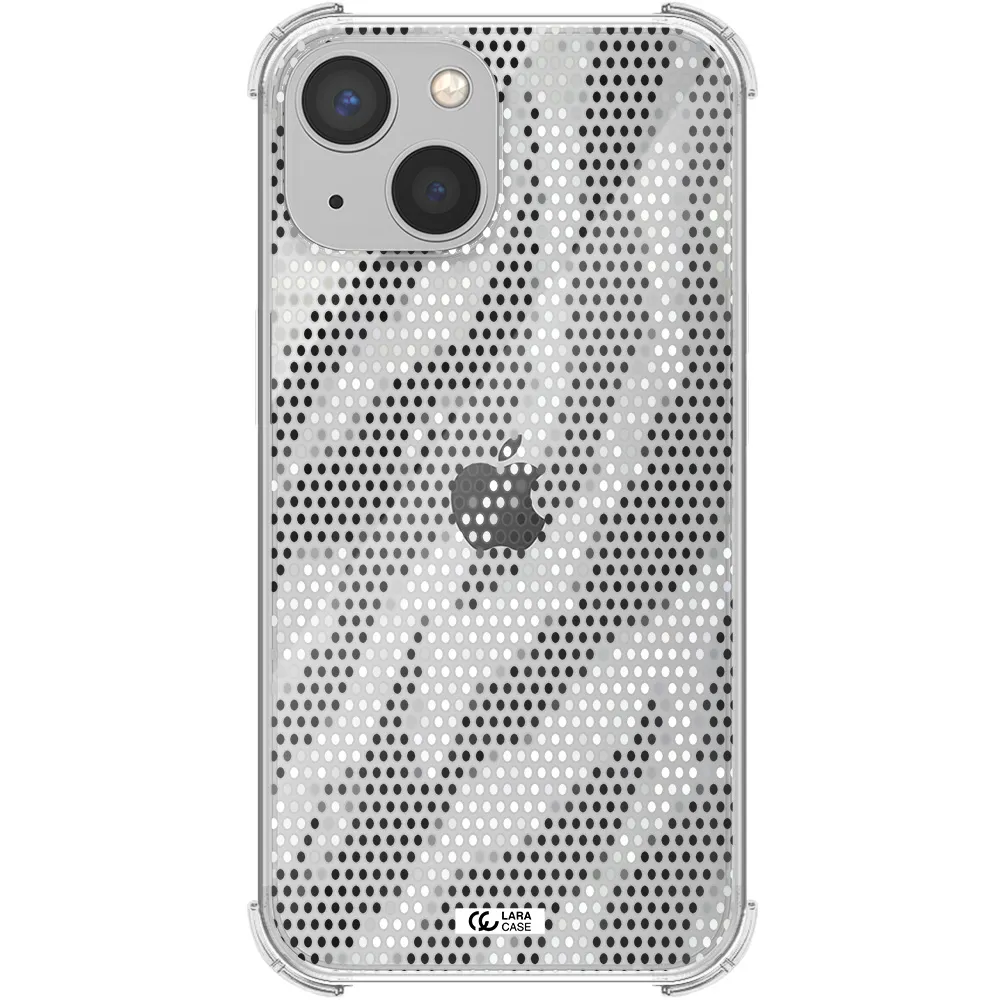Zebra Dots Apple iPhone 13 mini Clear PC Case