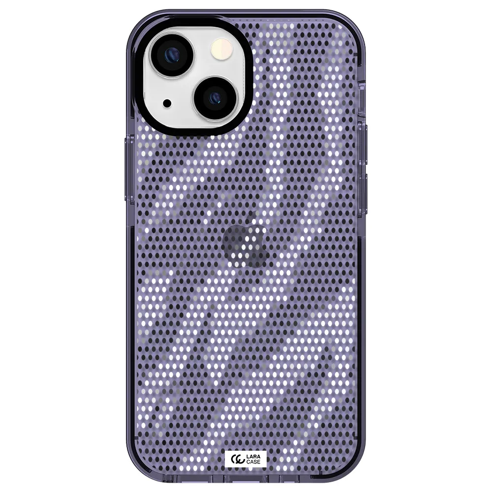 Zebra Dots Apple iPhone 13 mini impact Lilac Case