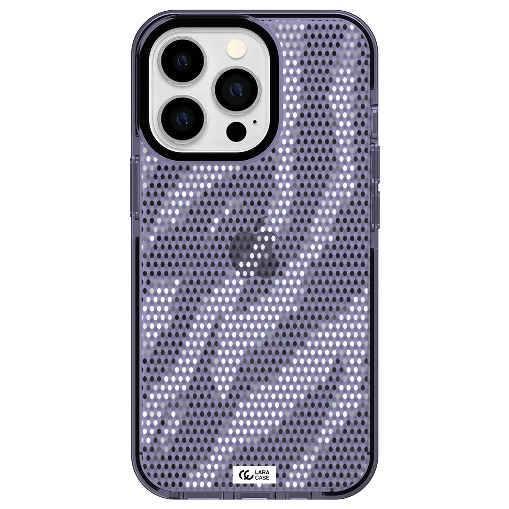 Zebra Dots Apple iPhone 13 Pro impact Lilac Case