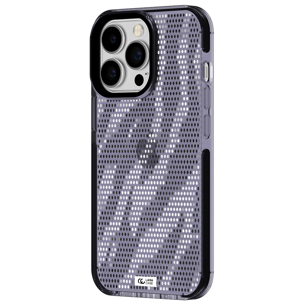 Zebra Dots Apple iPhone 13 Pro impact Lilac Case