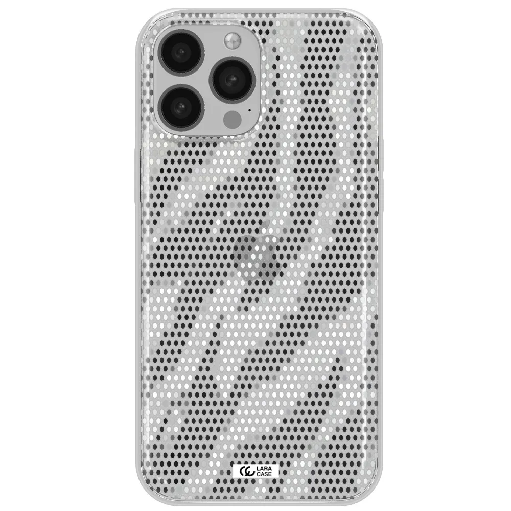 Zebra Dots Apple iPhone 13 Pro Max Clear TPU Case