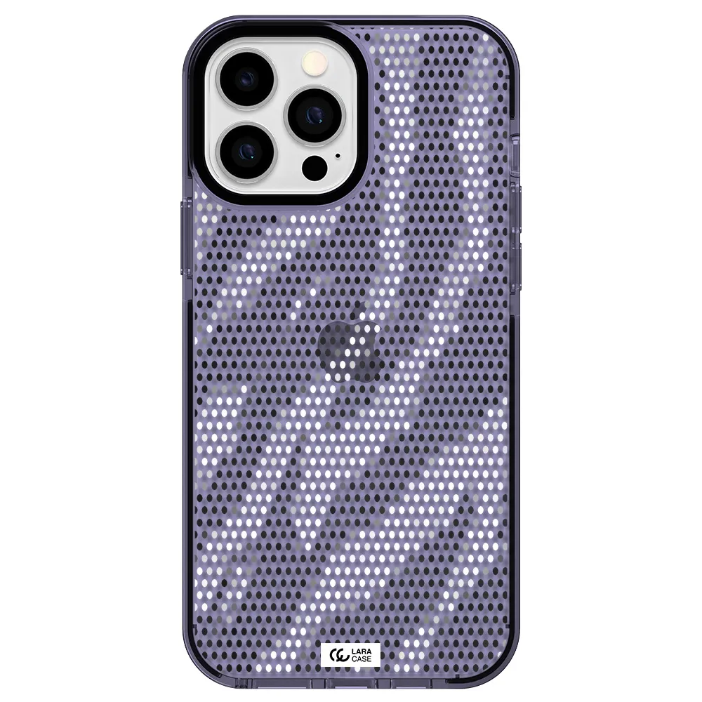 Zebra Dots Apple iPhone 13 Pro Max impact Lilac Case