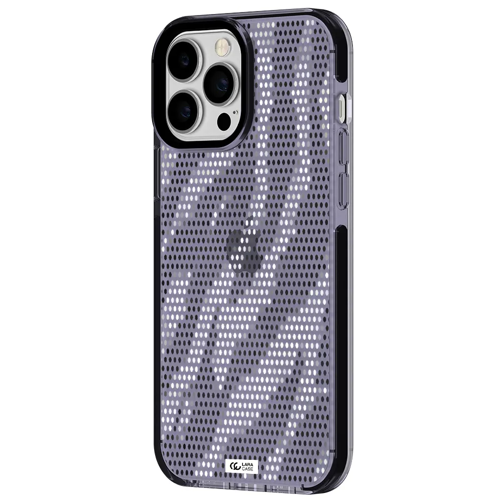 Zebra Dots Apple iPhone 13 Pro Max impact Lilac Case