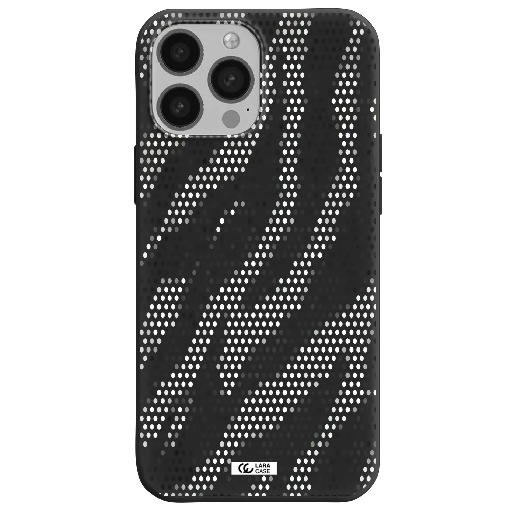 Zebra Dots Apple iPhone 13 Pro Silicone black Case