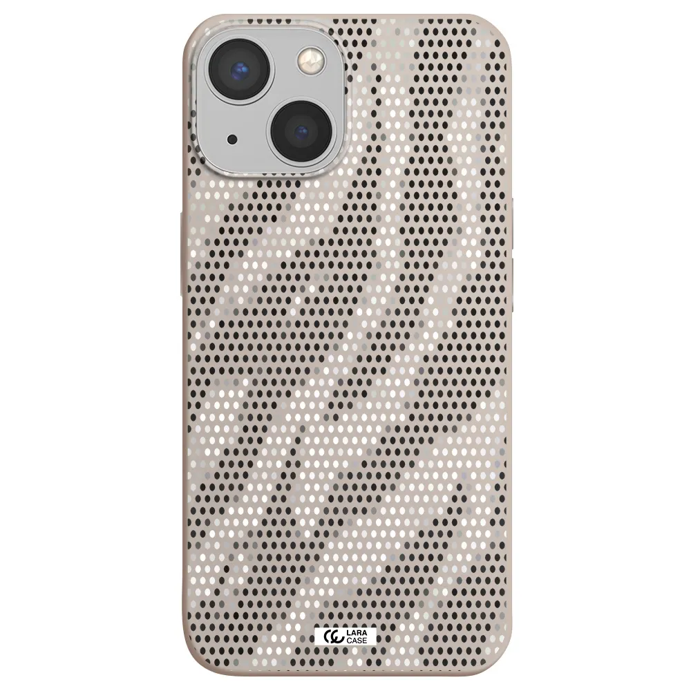 Zebra Dots Apple iPhone 13 Silicone Stone Case
