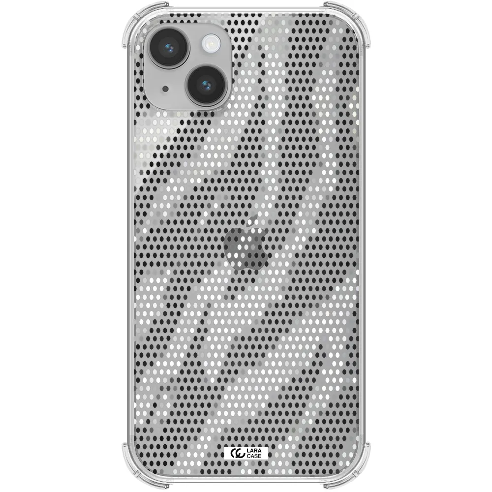 Zebra Dots Apple iPhone 14 Clear PC Case