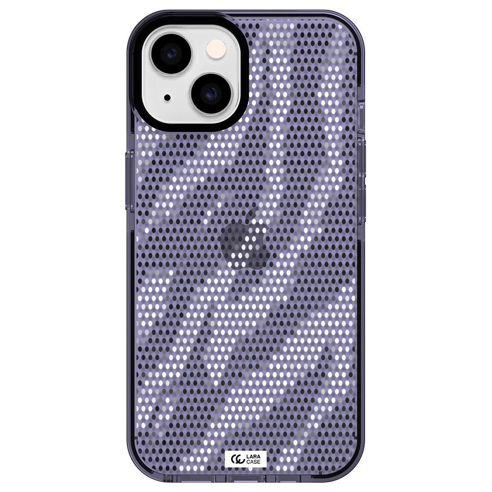 Zebra Dots Apple iPhone 14 impact Lilac Case