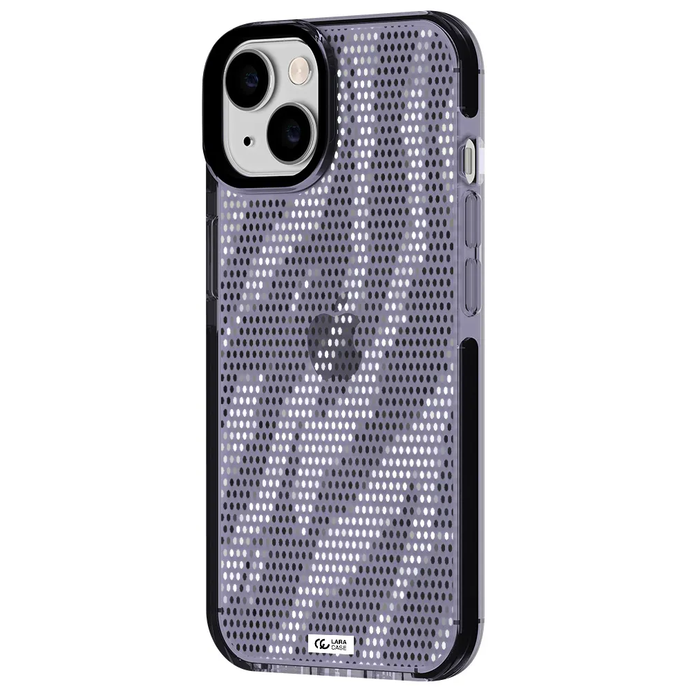 Zebra Dots Apple iPhone 14 impact Lilac Case