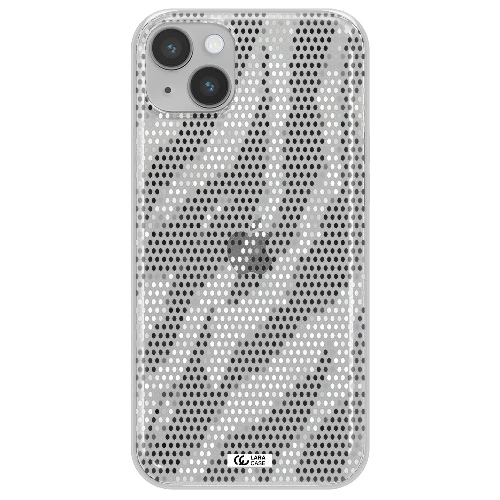 Zebra Dots Apple iPhone 14 plus Clear TPU Case
