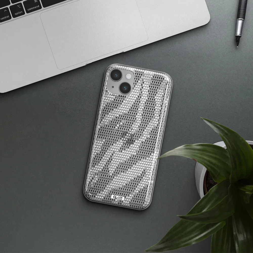 Zebra Dots Apple iPhone 14 plus Clear TPU Case