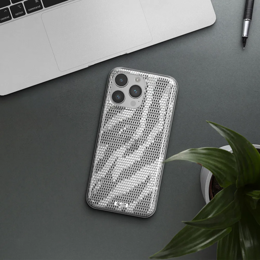 Zebra Dots Apple iPhone 14 pro Clear TPU Case