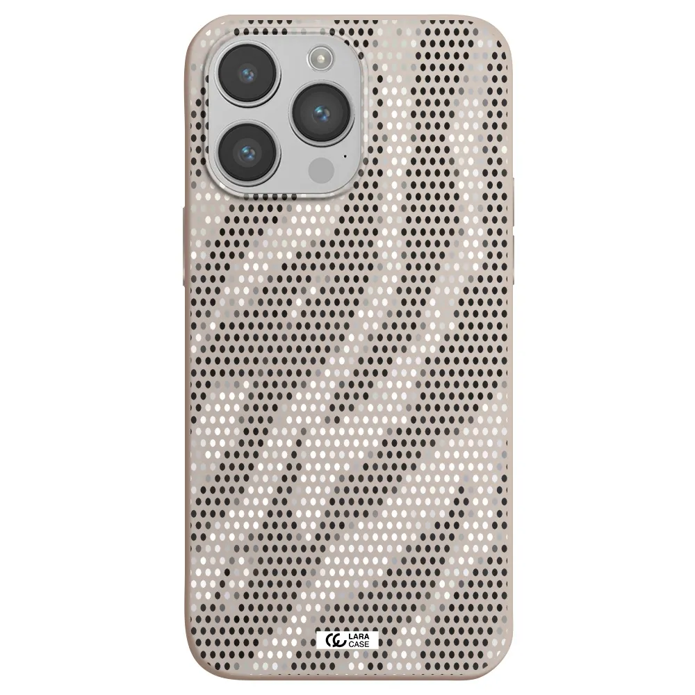 Zebra Dots Apple iPhone 14 pro max Silicone Stone Case