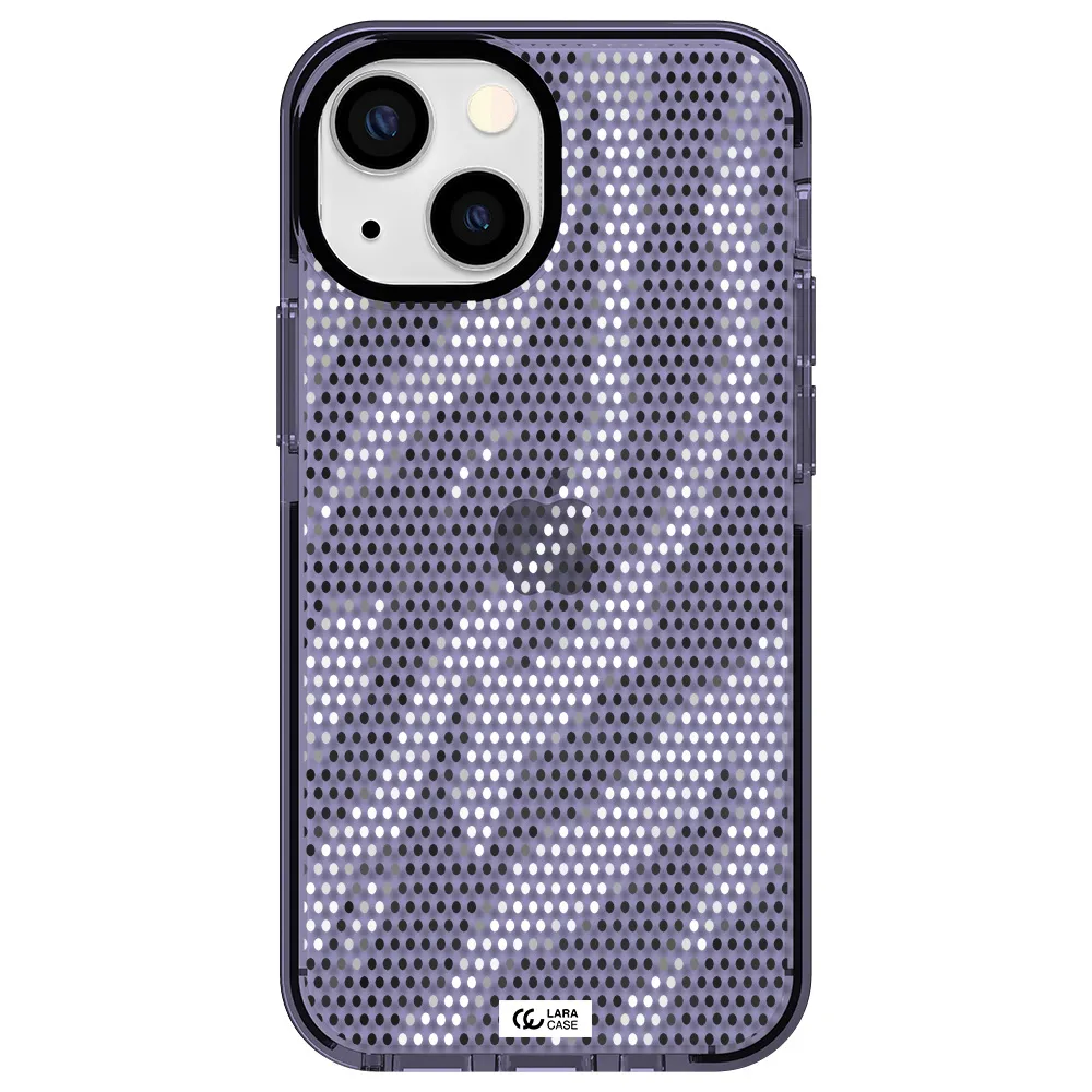 Zebra Dots Apple iPhone 15 impact Lilac Case