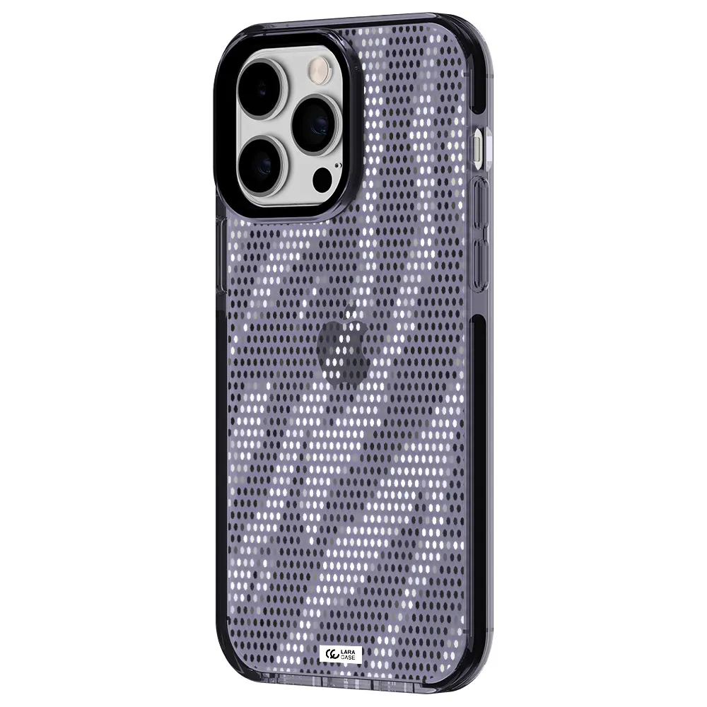 Zebra Dots Apple iPhone 15 Pro impact Lilac Case