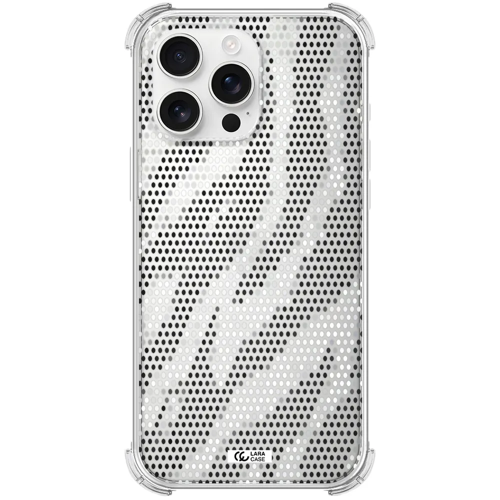 Zebra Dots Apple Iphone 16 Pro Max Clear Pc Case
