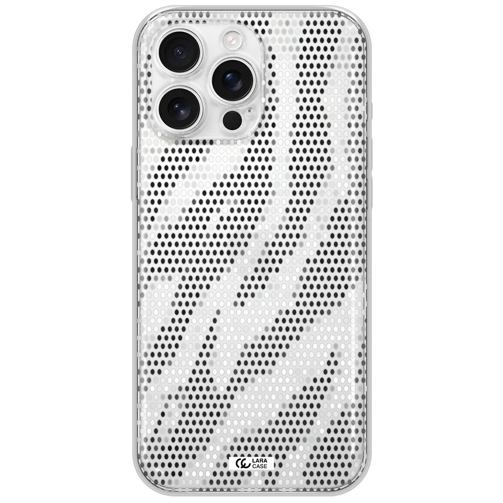 Zebra Dots Apple Iphone 16 Pro Max Clear Tpu Case