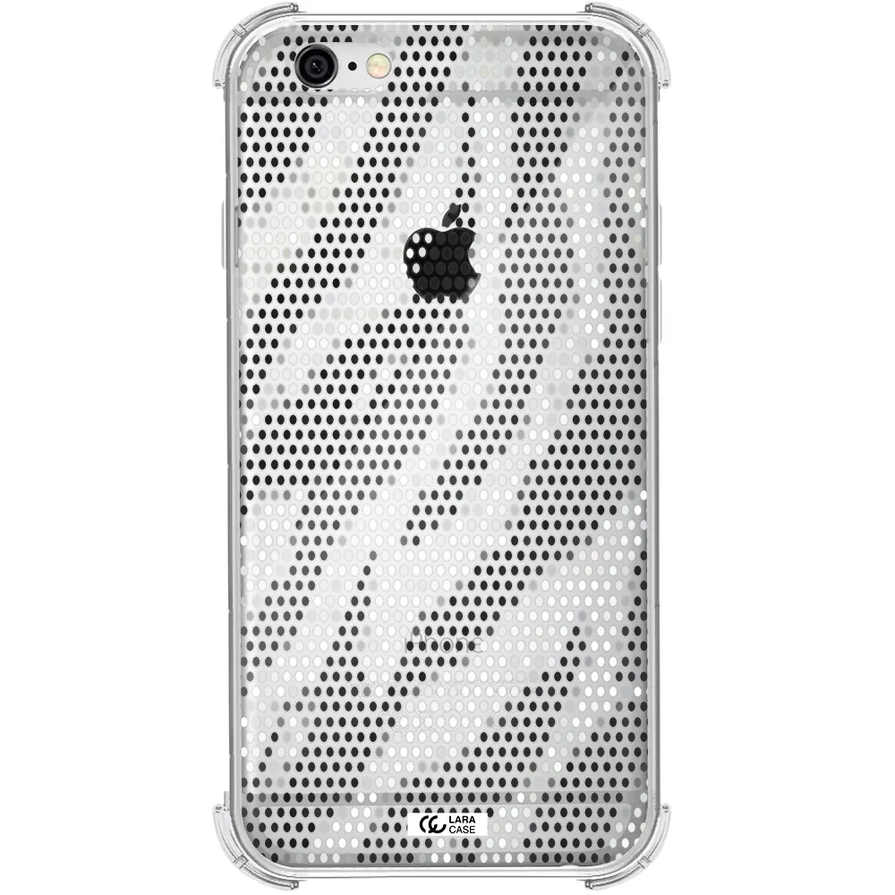 Zebra Dots Apple iPhone 6 Clear PC Case