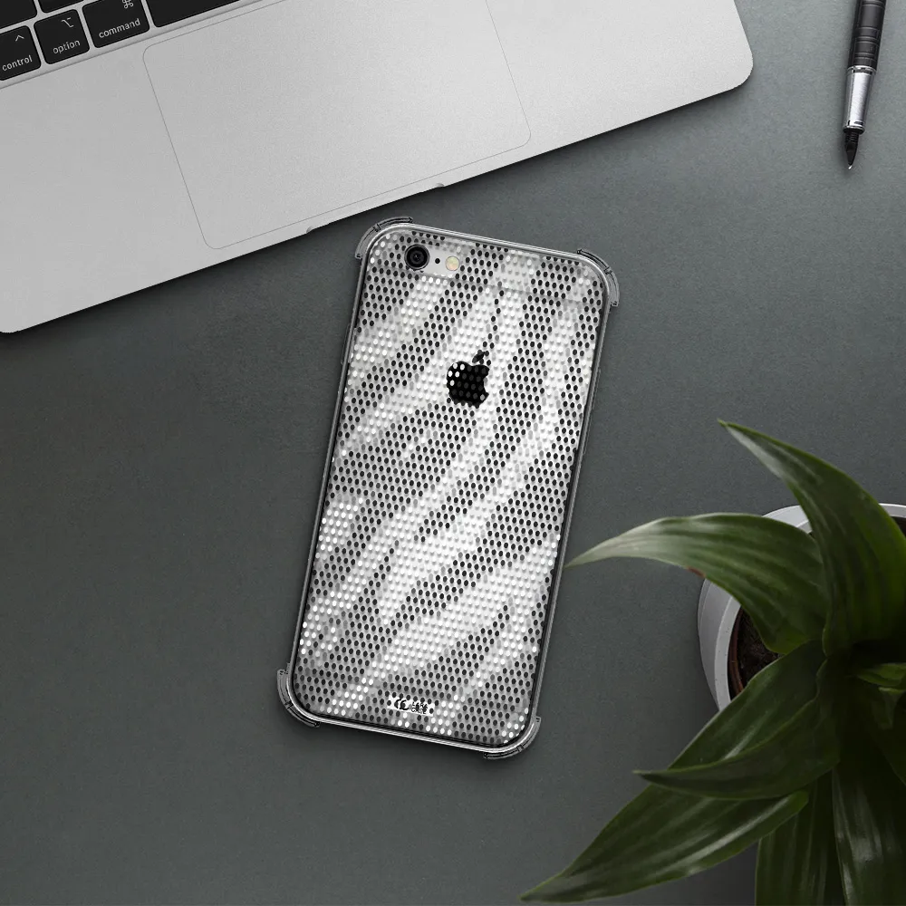 Zebra Dots Apple iPhone 6 Clear PC Case