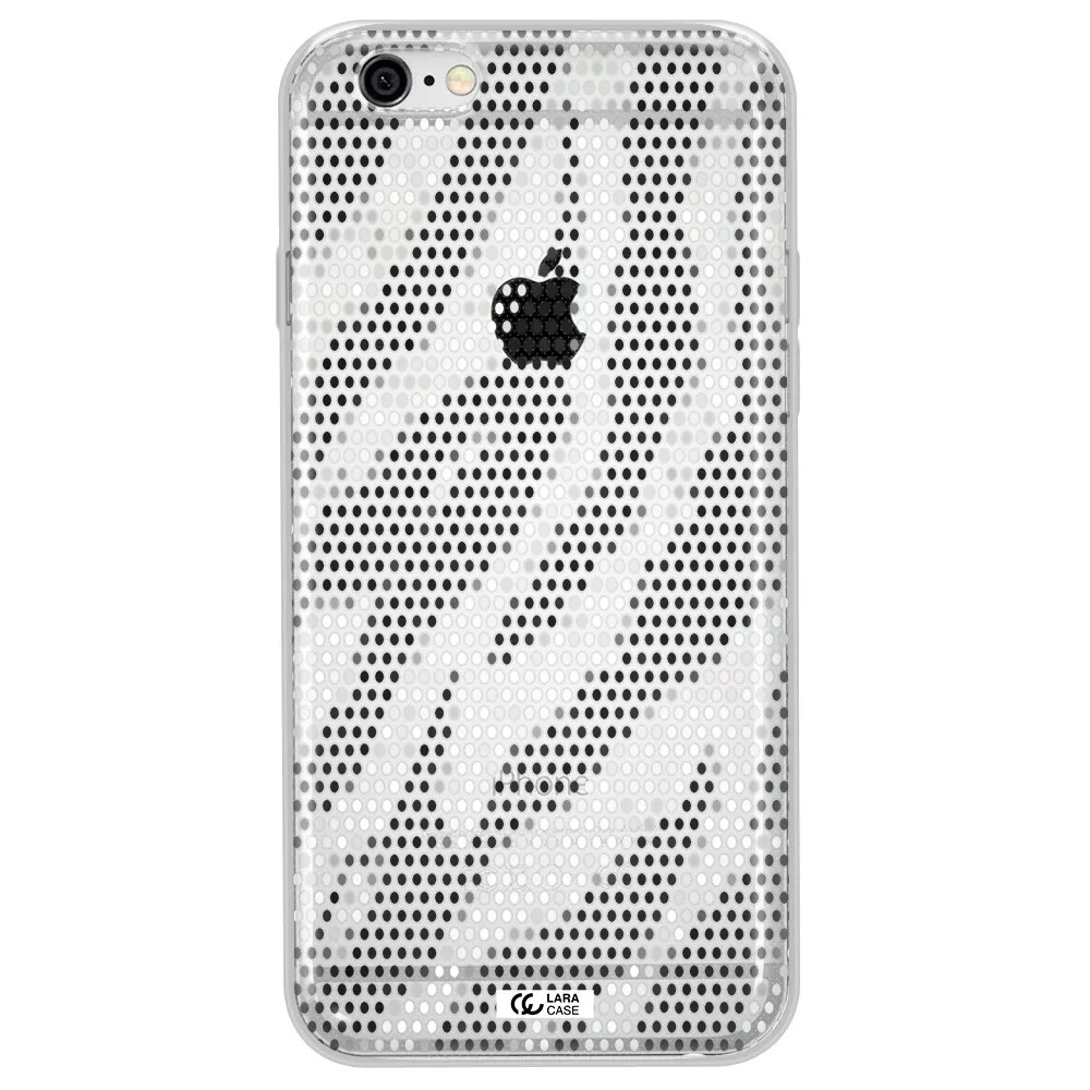 Zebra Dots Apple iPhone 6 Clear TPU Case
