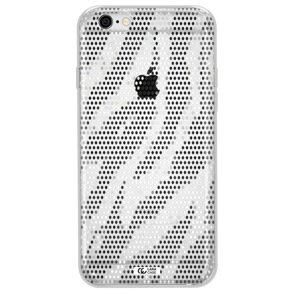 Zebra Dots Apple iPhone 6 plus Clear TPU Case