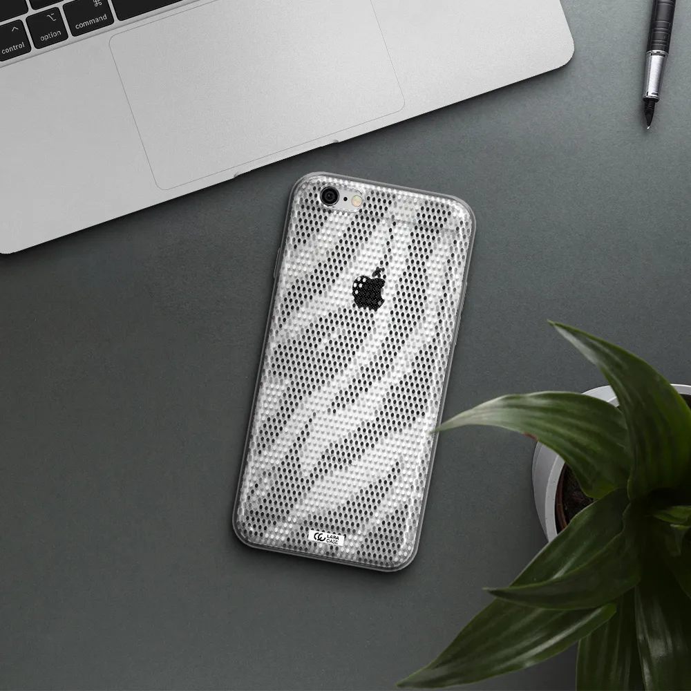 Zebra Dots Apple iPhone 6 plus Clear TPU Case