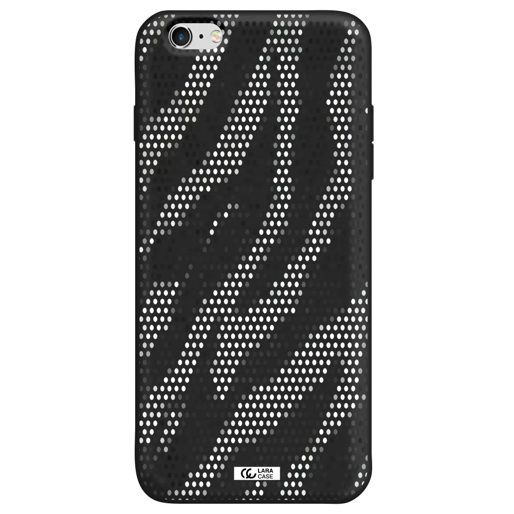 Zebra Dots Apple iPhone 6 plus Silicone black Case