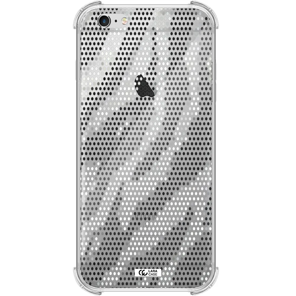 Zebra Dots Apple iPhone 6 s plus Clear PC Case
