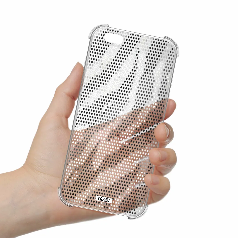 Zebra Dots Apple iPhone 6 s plus Clear PC Case