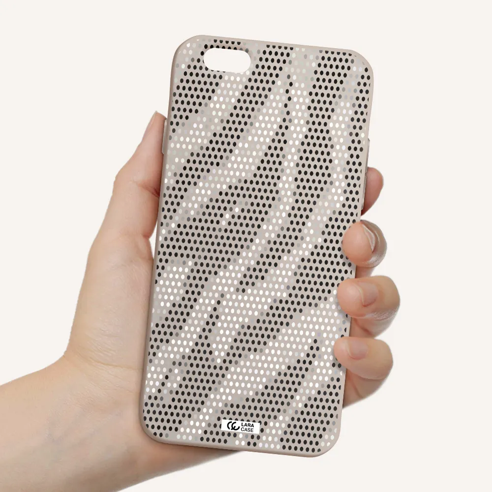 Zebra Dots Apple iPhone 6 Silicone Stone Case