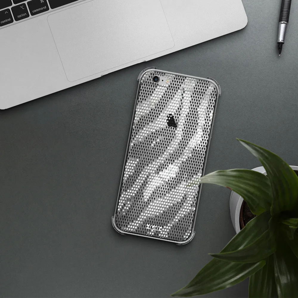 Zebra Dots Apple iPhone 6S Clear PC Case