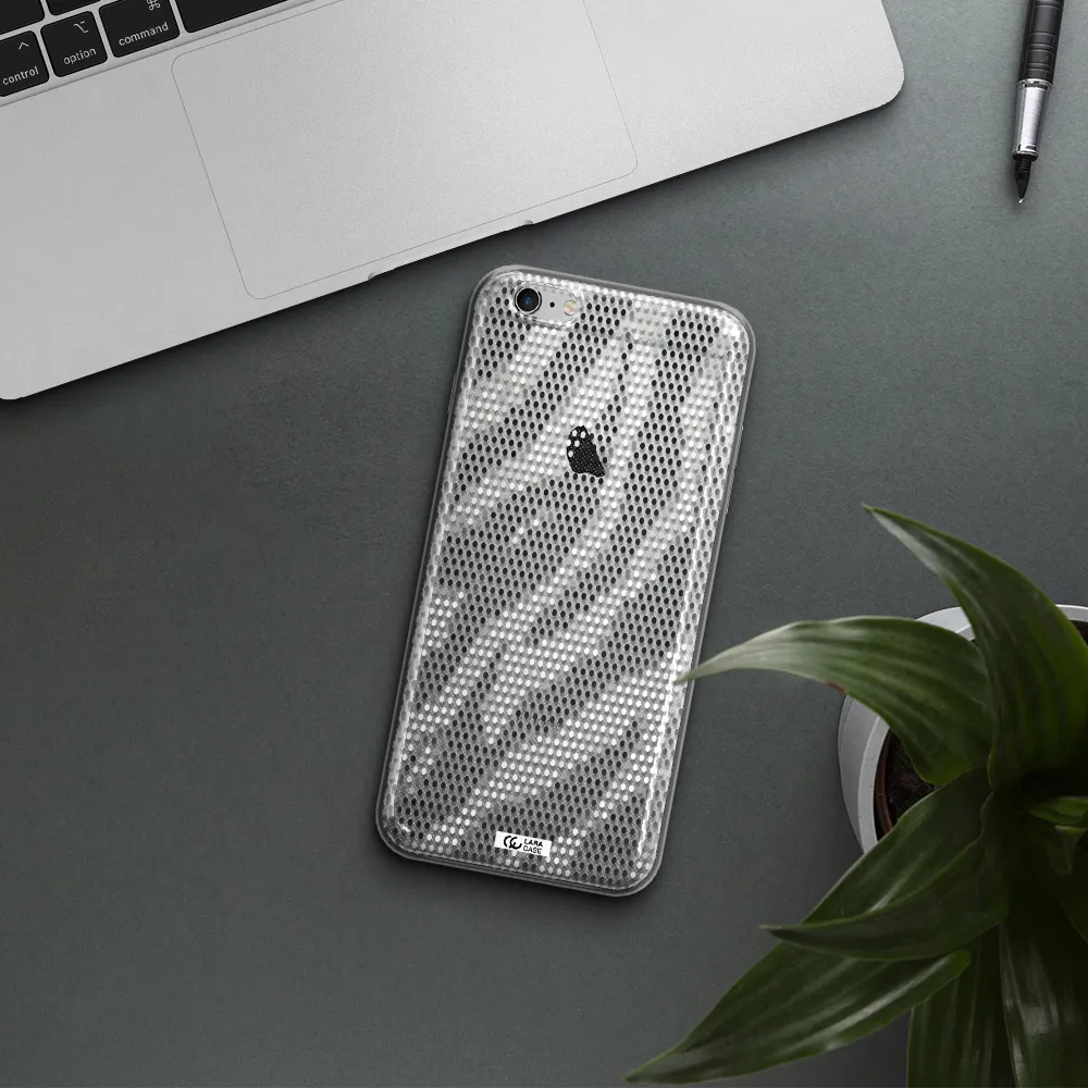 Zebra Dots Apple iPhone 6S Clear TPU Case