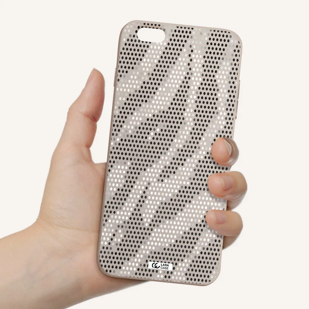 Zebra Dots Apple iPhone 6S Silicone Stone Case