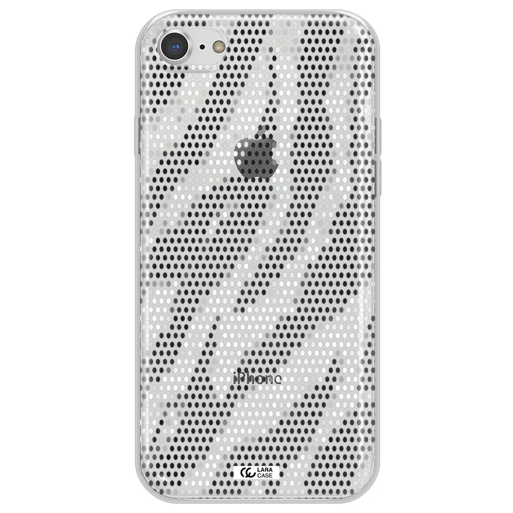 Zebra Dots Apple iPhone 7 Clear TPU Case