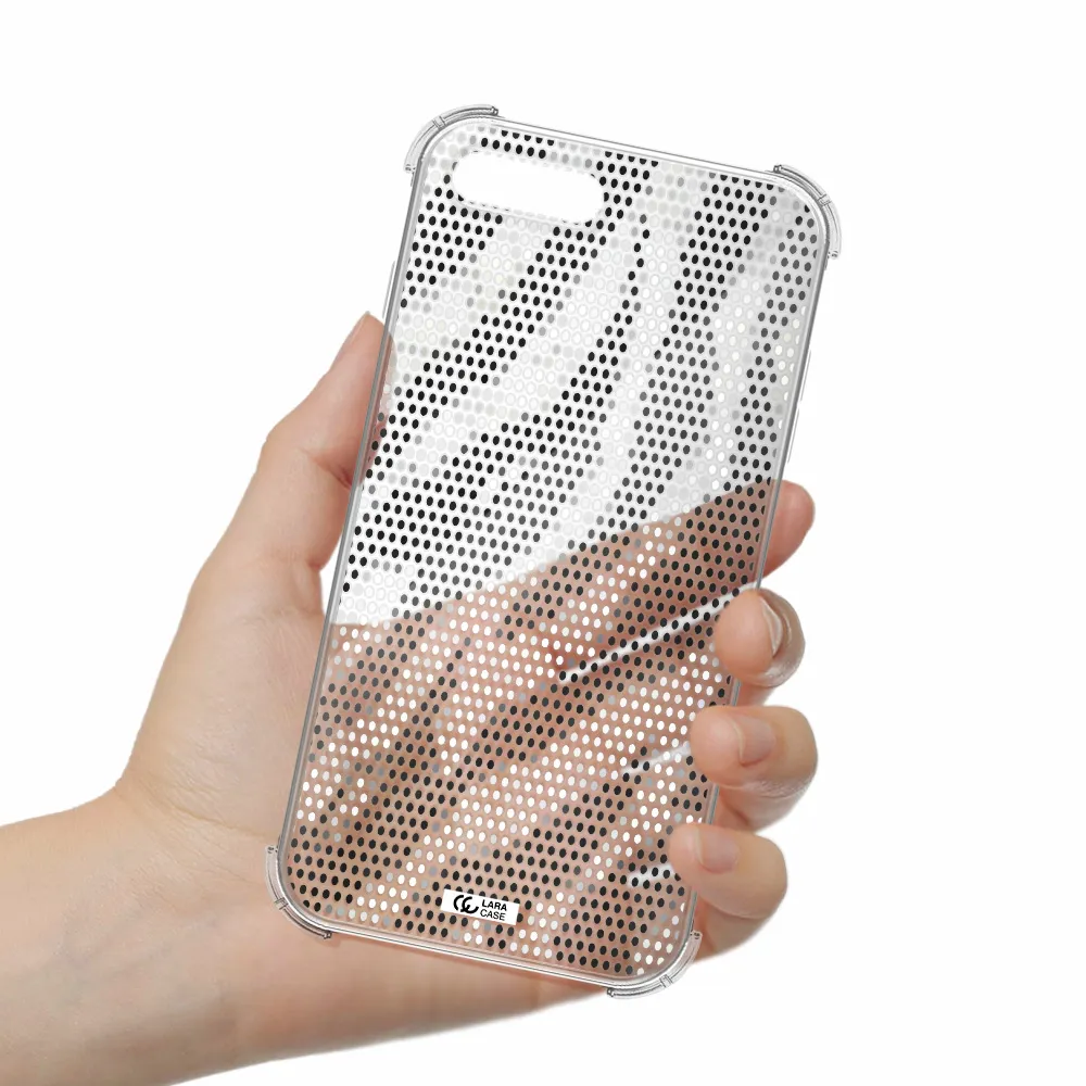 Zebra Dots Apple iPhone 7 plus Clear PC Case