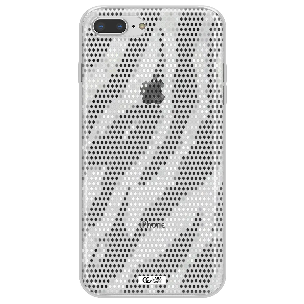 Zebra Dots Apple iPhone 7 plus Clear TPU Case