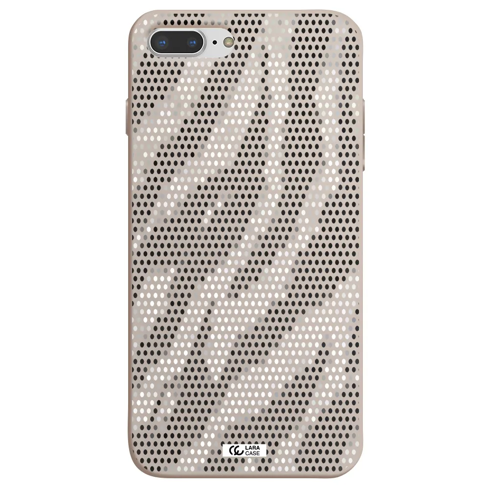 Zebra Dots Apple iPhone 7 plus Silicone Stone Case