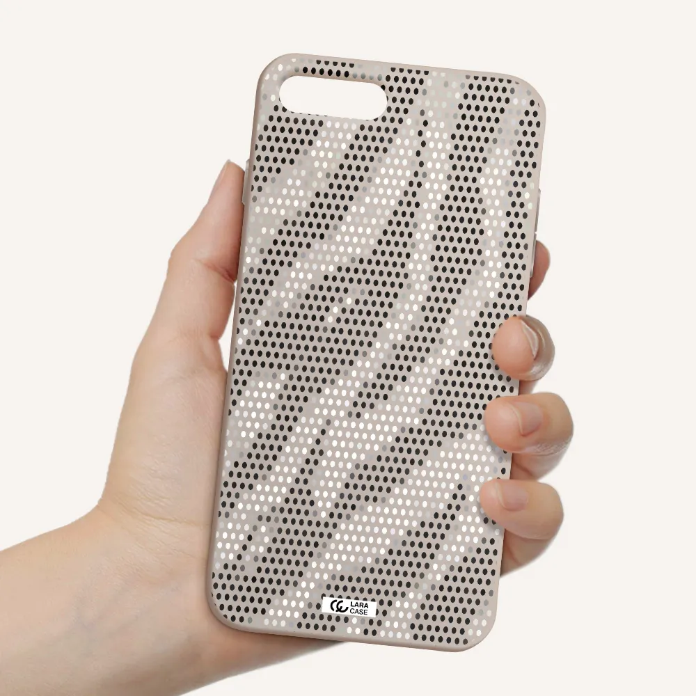 Zebra Dots Apple iPhone 7 plus Silicone Stone Case