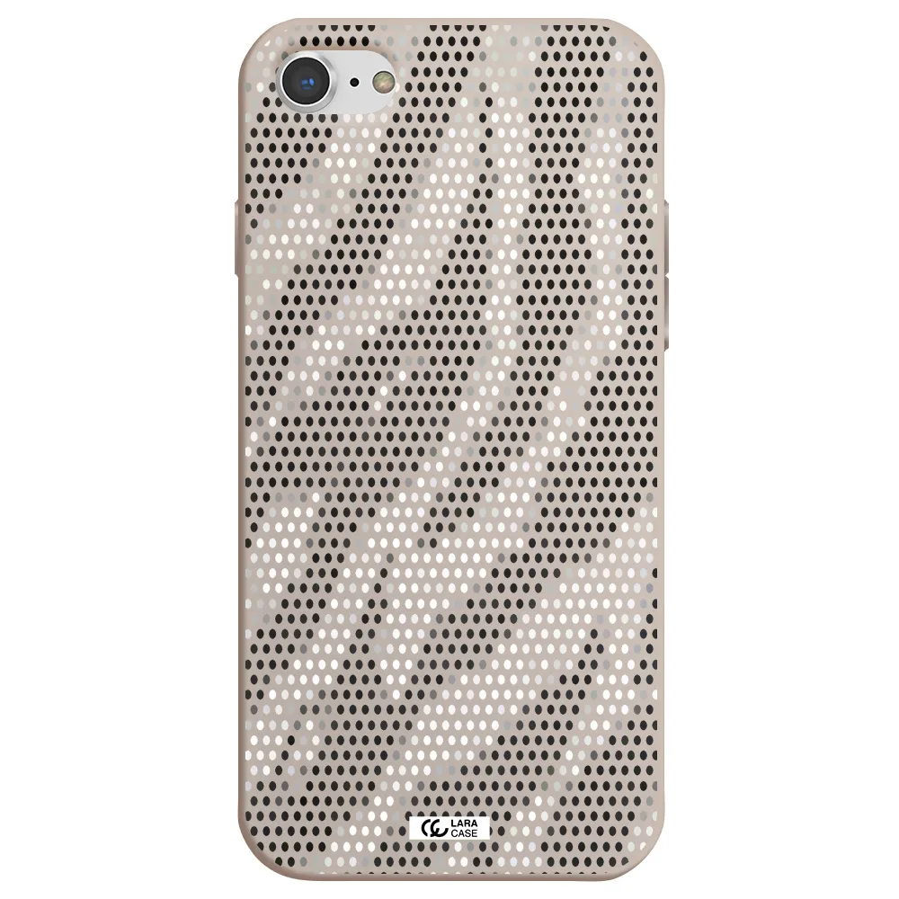 Zebra Dots Apple iPhone 7 Silicone Stone Case