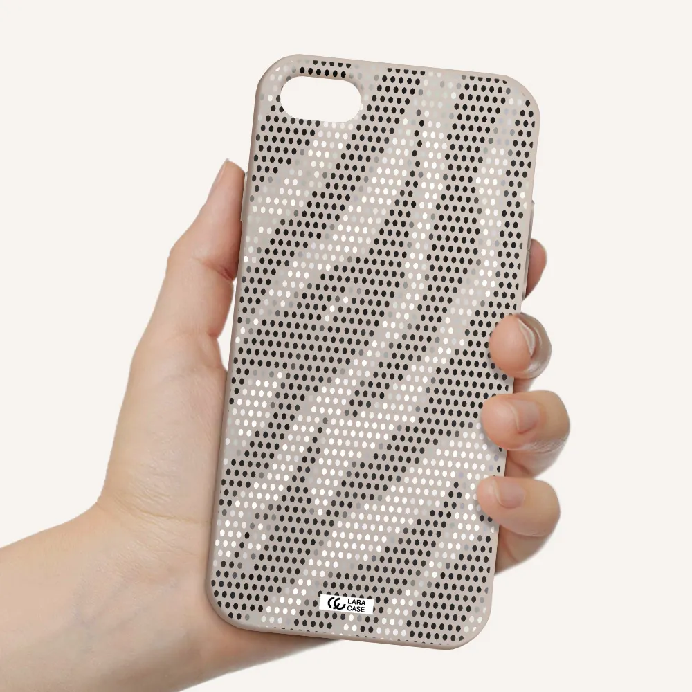 Zebra Dots Apple iPhone 7 Silicone Stone Case
